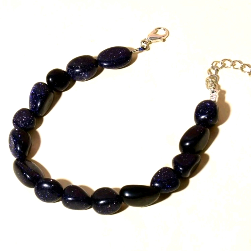 Blue Goldstone Bracelet